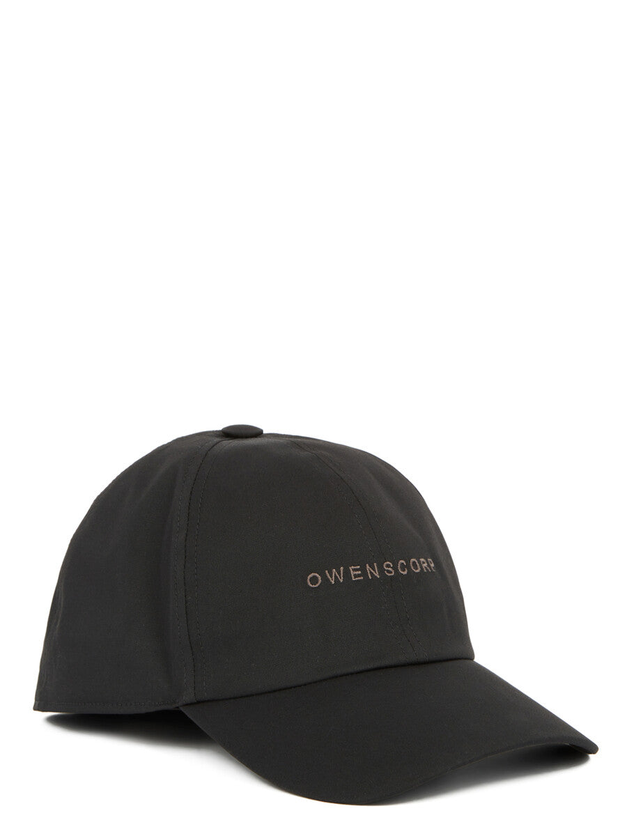 Rick Owens OWENSCORP キャップ 刺繍 オフホワイト M BASEBALL CAP| RICK OWENS
