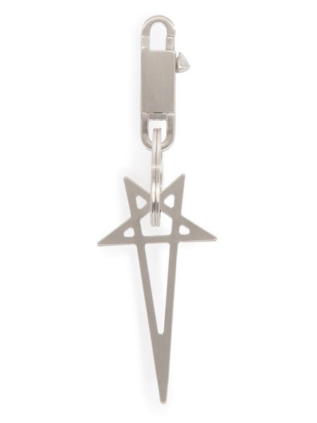 Rick Owens PENTAGRAM 128 PALLADIO キーチェーン Rick Owens Big Pentagram Keychain Palladio – LESS 17
