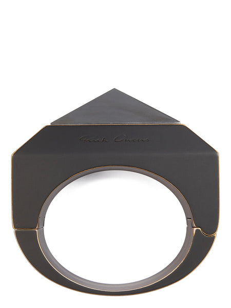 CRYSTAL PYRAMID BANGLE| RICK OWENS