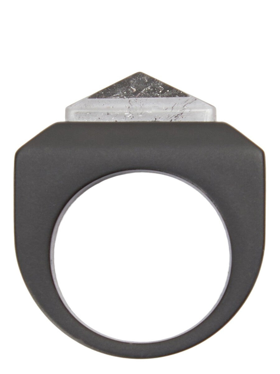 CRYSTAL PYRAMID RING| RICK OWENS