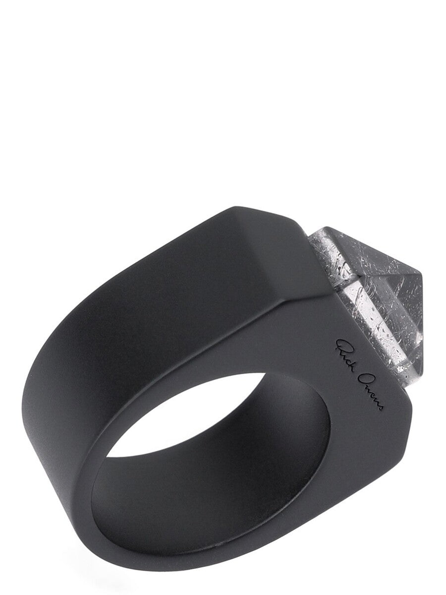 CRYSTAL PYRAMID RING| RICK OWENS
