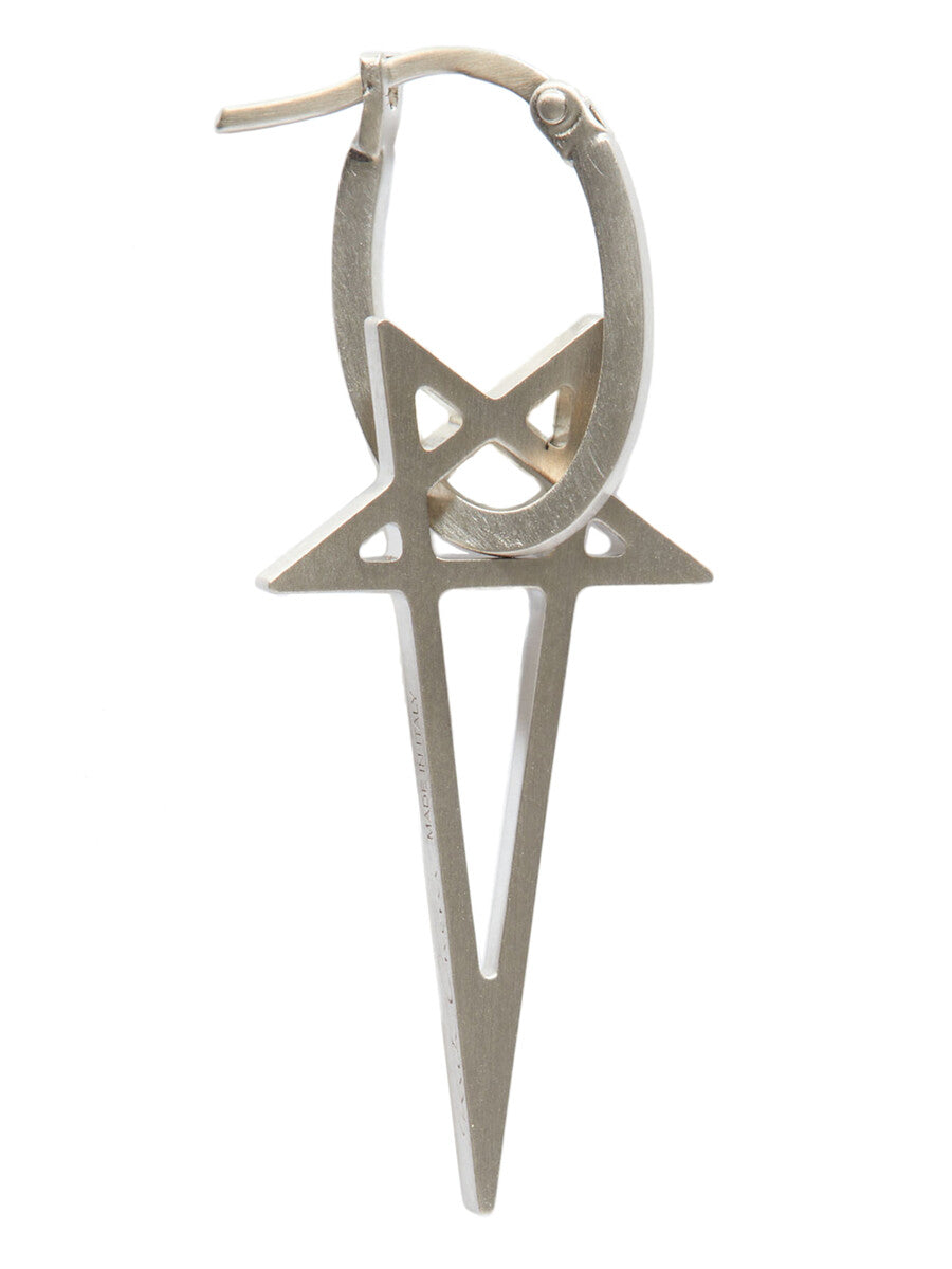 新品　リックオウエンス　PENTAGRAM EARRING ペンタグラムピアス2 新品 リックオウエンス PENTAGRAM EARRING ペンタグラムピアス2