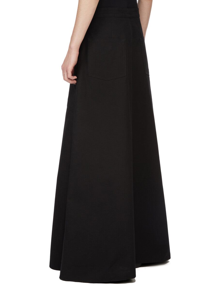 Rick Owens ブラック フレアスカート 42 ODETTA CARGO SKIRT| RICK OWENS