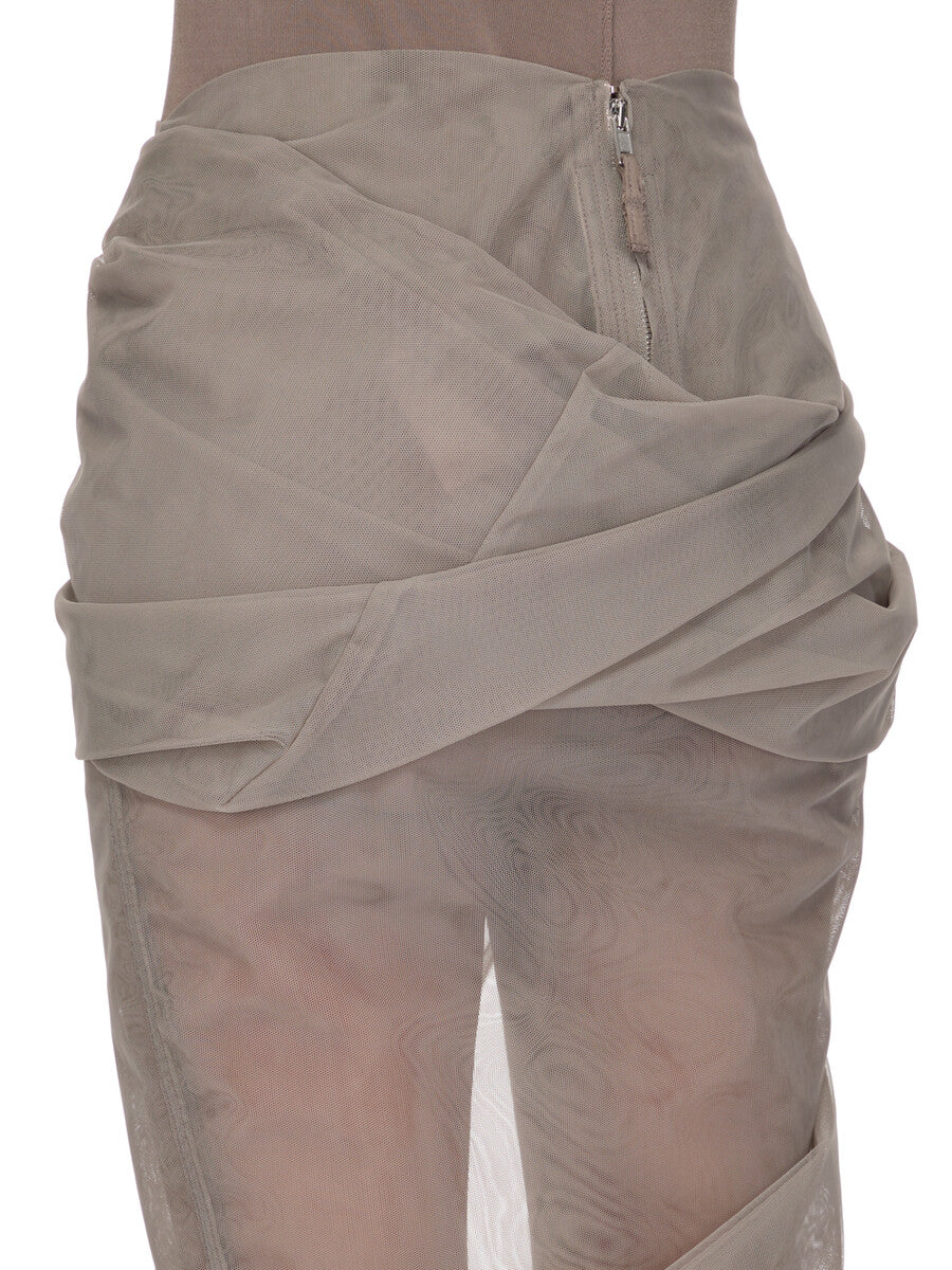 RO01F6376_TU_34 | DRAPED CALF SKIRT