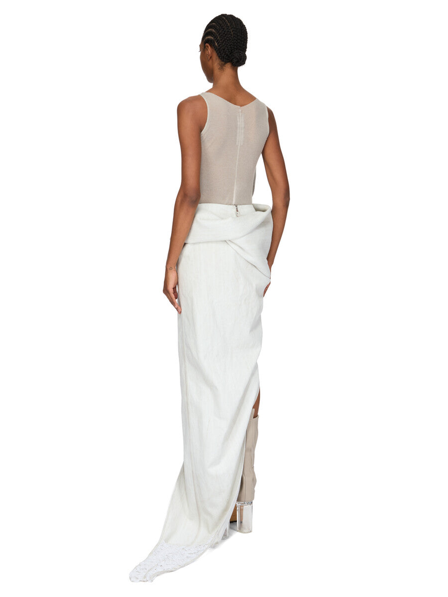 TEMPLE DRAPED SKIRT| RICK OWENS