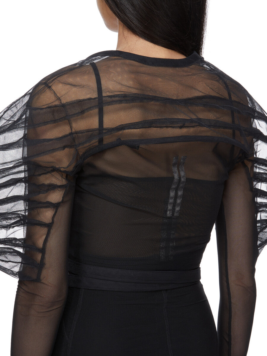 【完売品 XL】Rip Stretch Sleeve Mesh PO RHINO TOP| RICK OWENS