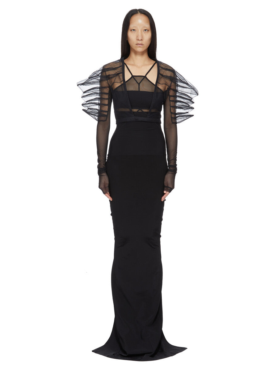 【完売品 XL】Rip Stretch Sleeve Mesh PO RHINO TOP| RICK OWENS