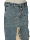 RO02E4393_DW7621_7621 | DENIM SLICED SKIRT