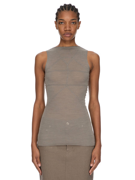 SLEEVELESS TEMPLE T| RICK OWENS