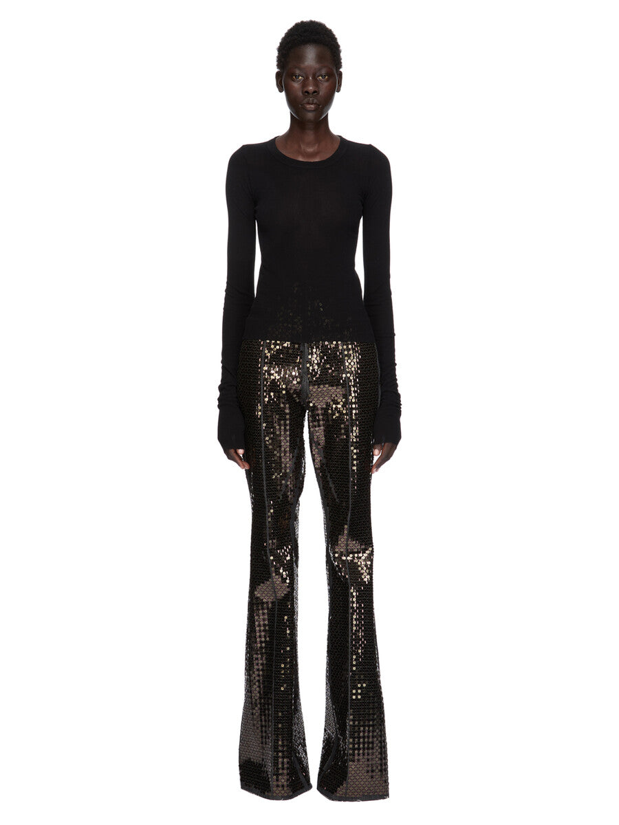 CROPPED RIB LS T| RICK OWENS