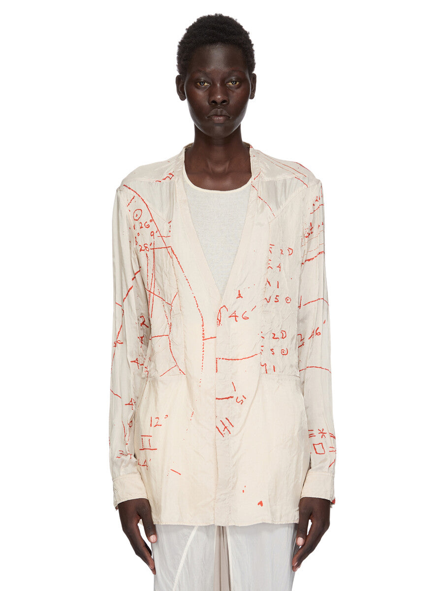 RickOwens Larry Shirt Fogpocket サイズ48 LARRY FOGPOCKET SHIRT| RICK OWENS