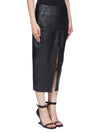 RP01F6385_LBE_09 | CALF SLICED SKIRT
