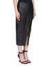 RP01F6385_LBE_09 | CALF SLICED SKIRT