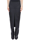 RP01F6385_TE_09 | CALF SLICED SKIRT