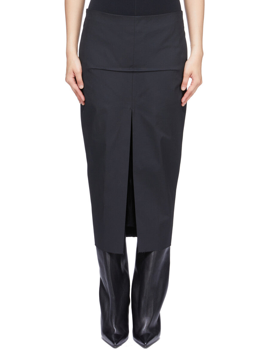 RP01F6385_TE_09 | CALF SLICED SKIRT