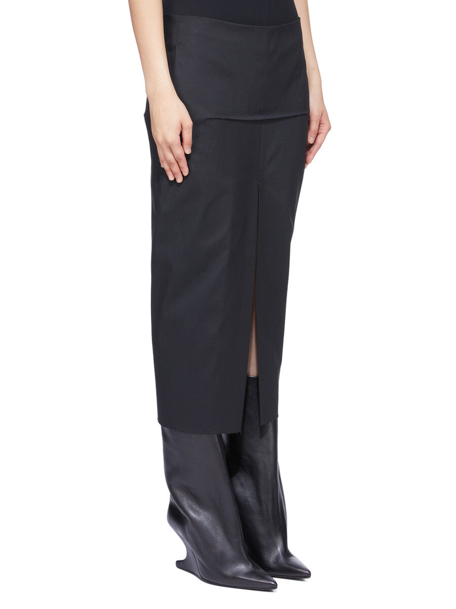 RP01F6385_TE_09 | CALF SLICED SKIRT