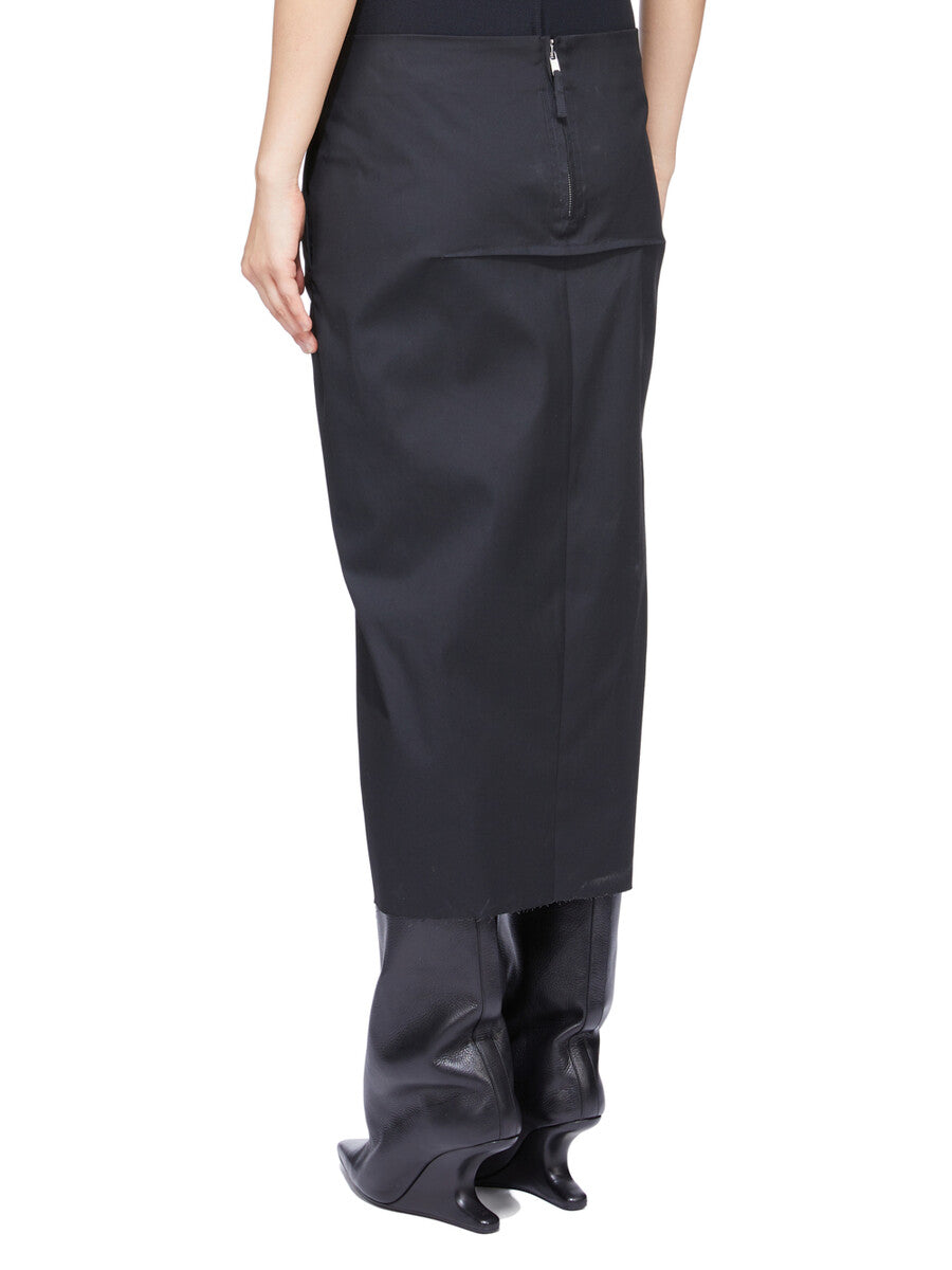 RP01F6385_TE_09 | CALF SLICED SKIRT