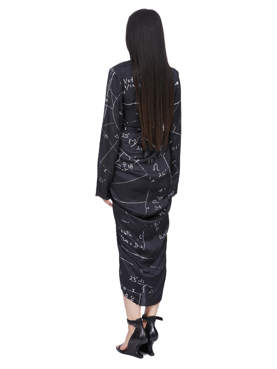 WRAP LS DRESS| RICK OWENS WRAP LS DRESS| RICK OWENS