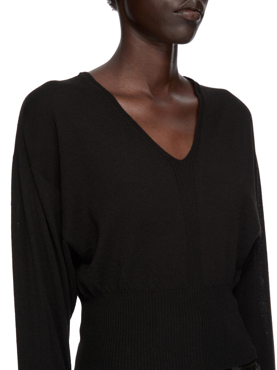 Rick Owens バックスリッド ウール ニット トップ Rick Owens（リック・オウエンス） ニット RU02D6624 M メンズ ウール