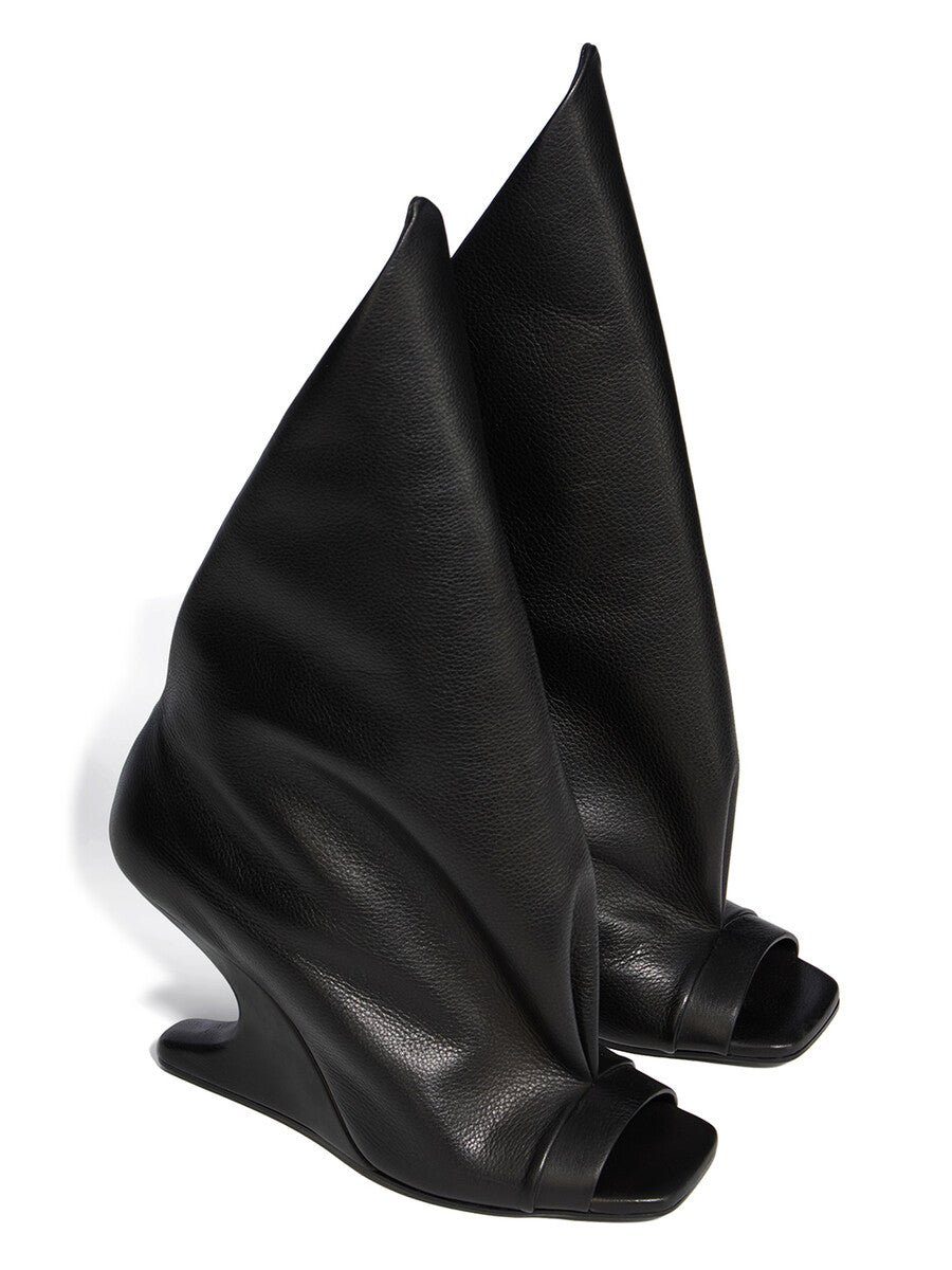 Rick Owens レザー サンバイザー CANTILEVER 8 STRUTTER SANDAL| RICK OWENS
