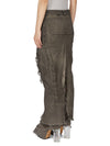 RP02F5340_SDRKCM_34100 | DENIM SLICED SKIRT