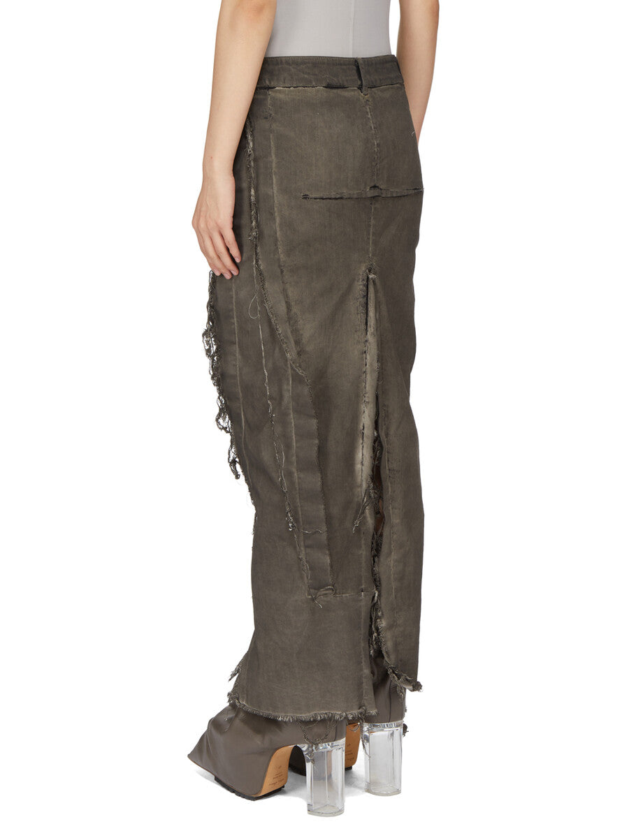 RP02F5340_SDRKCM_34100 | DENIM SLICED SKIRT