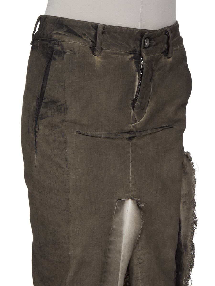 RP02F5340_SDRKCM_34100 | DENIM SLICED SKIRT