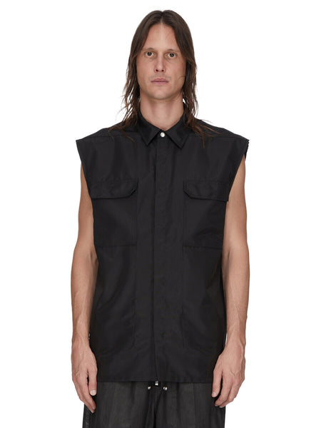トップス rick owens SLEEVELESS JUMBO OUTERSHIRT JUMBO SL OUTERSHIRT| RICK OWENS