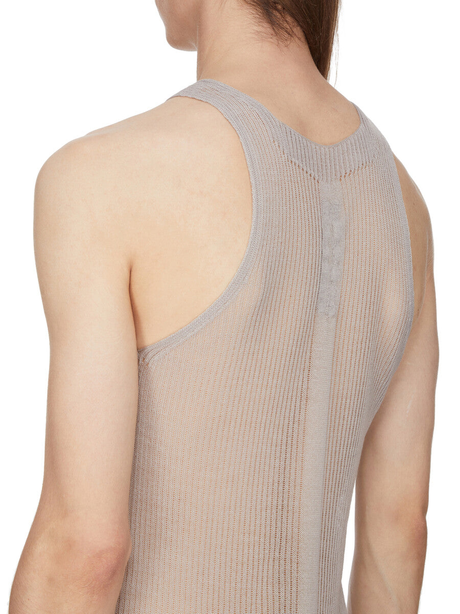 Rick Owens タイトリブタンクトップ　ニットリブタンク　38 レイヤード KNIT TANK| RICK OWENS