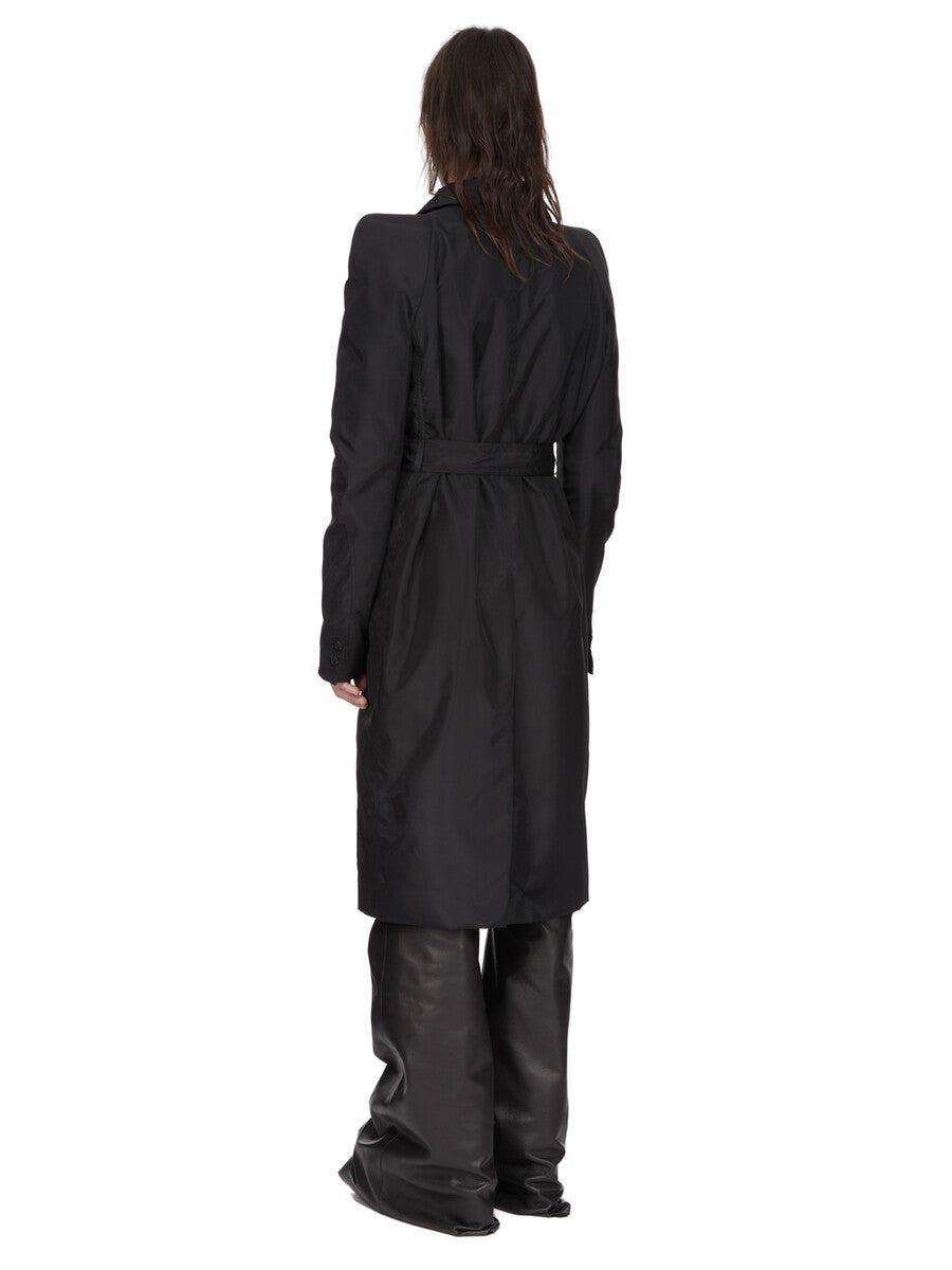Rick Owens SEALED TRENCH 黒　48 フード付き Rick Owens SEALED TRENCH 黒 48 フード付き 【公式通販】