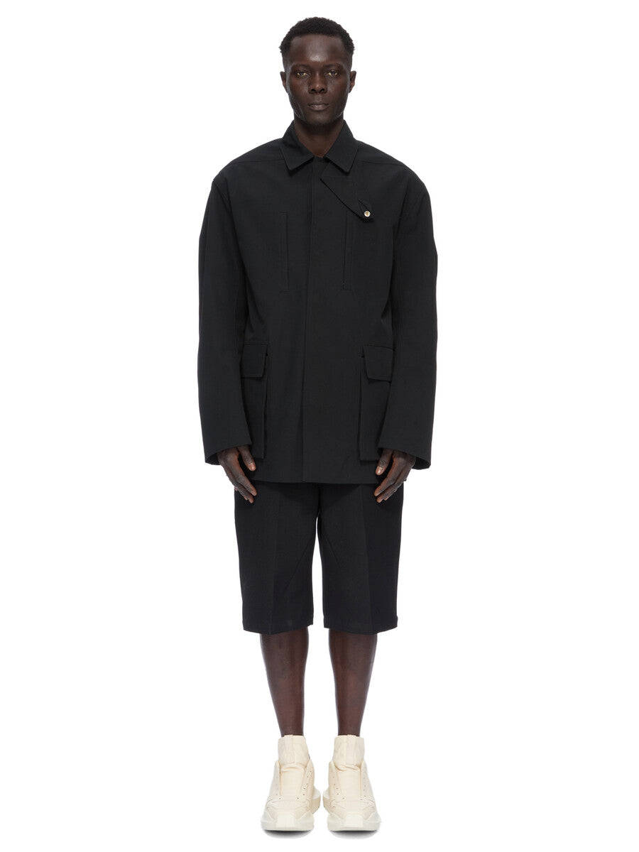 COLLARED MAC| RICK OWENS