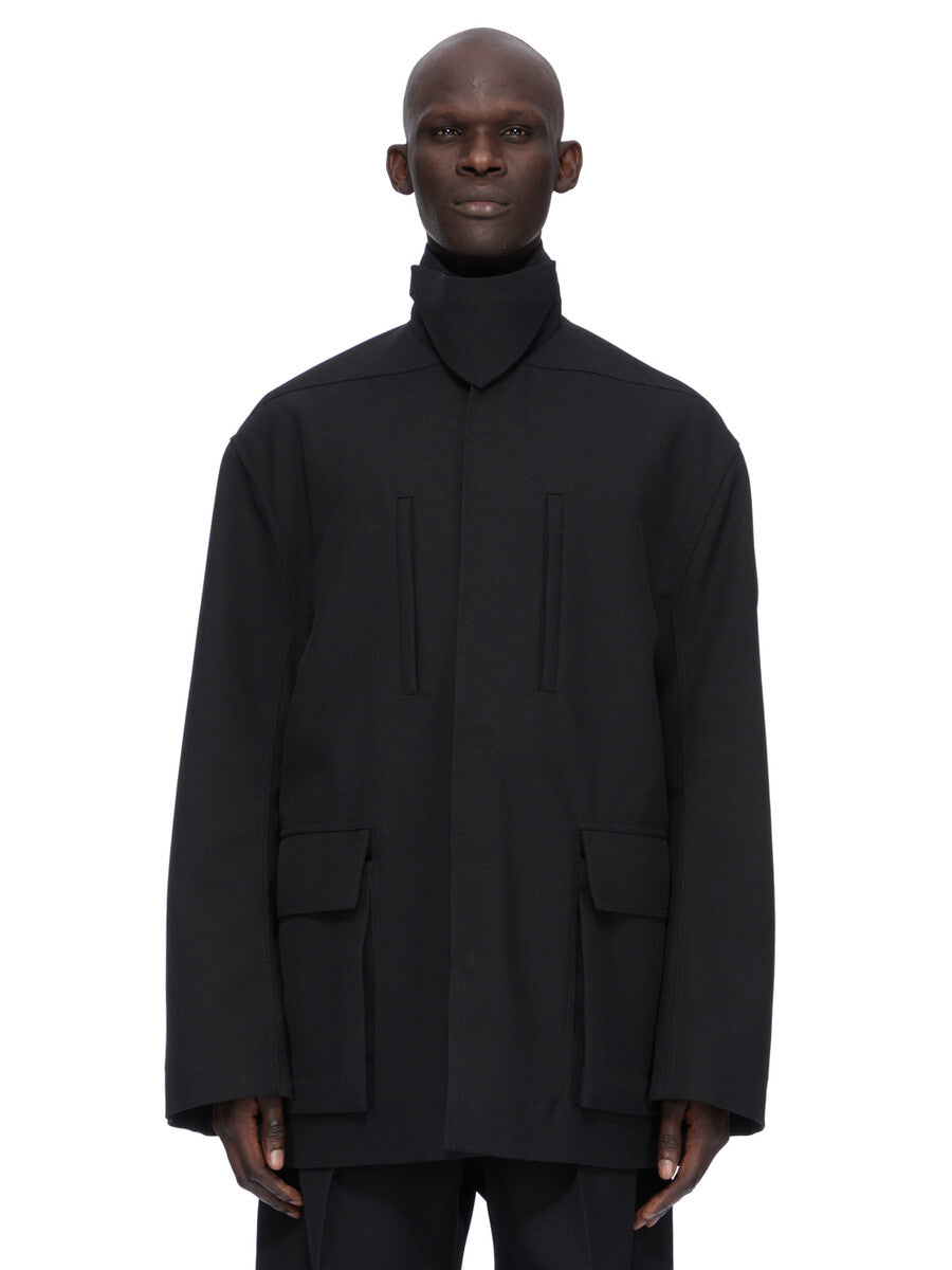 COLLARED MAC| RICK OWENS