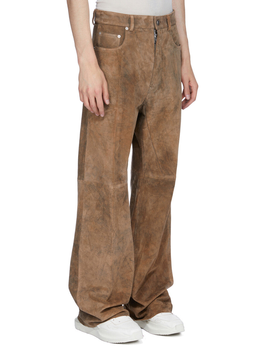 rick owens geth jeans コーティング加工　ブラウン　30 GETH JEANS| RICK OWENS