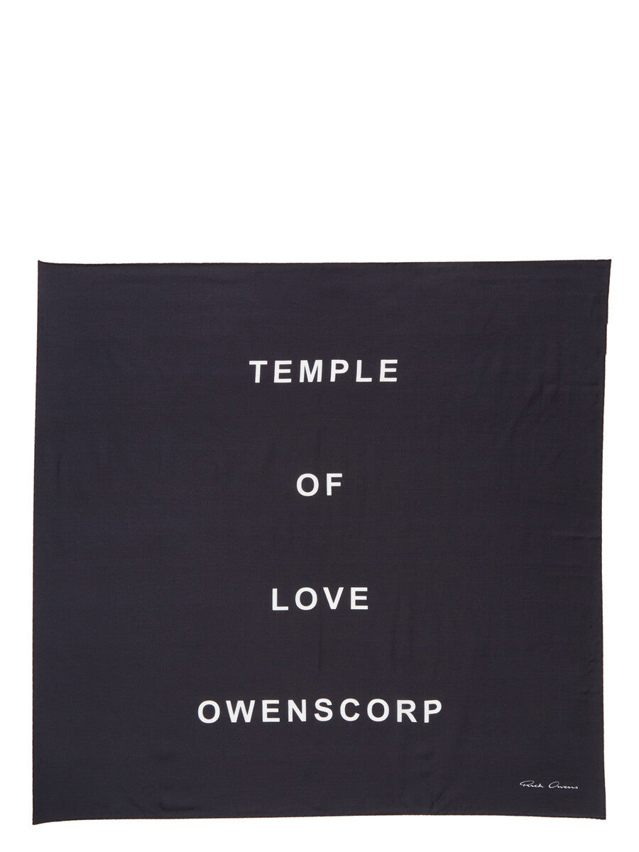 PRINTED TEMPLE 70X70 SCARF| RICK OWENS