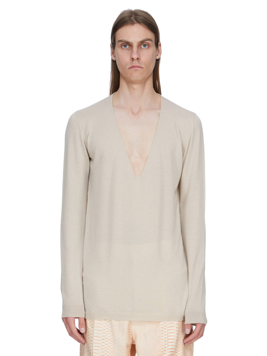OVERSIZED EXTREME V NECK| RICK OWENS
