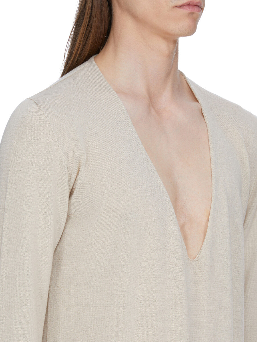 OVERSIZED EXTREME V NECK| RICK OWENS