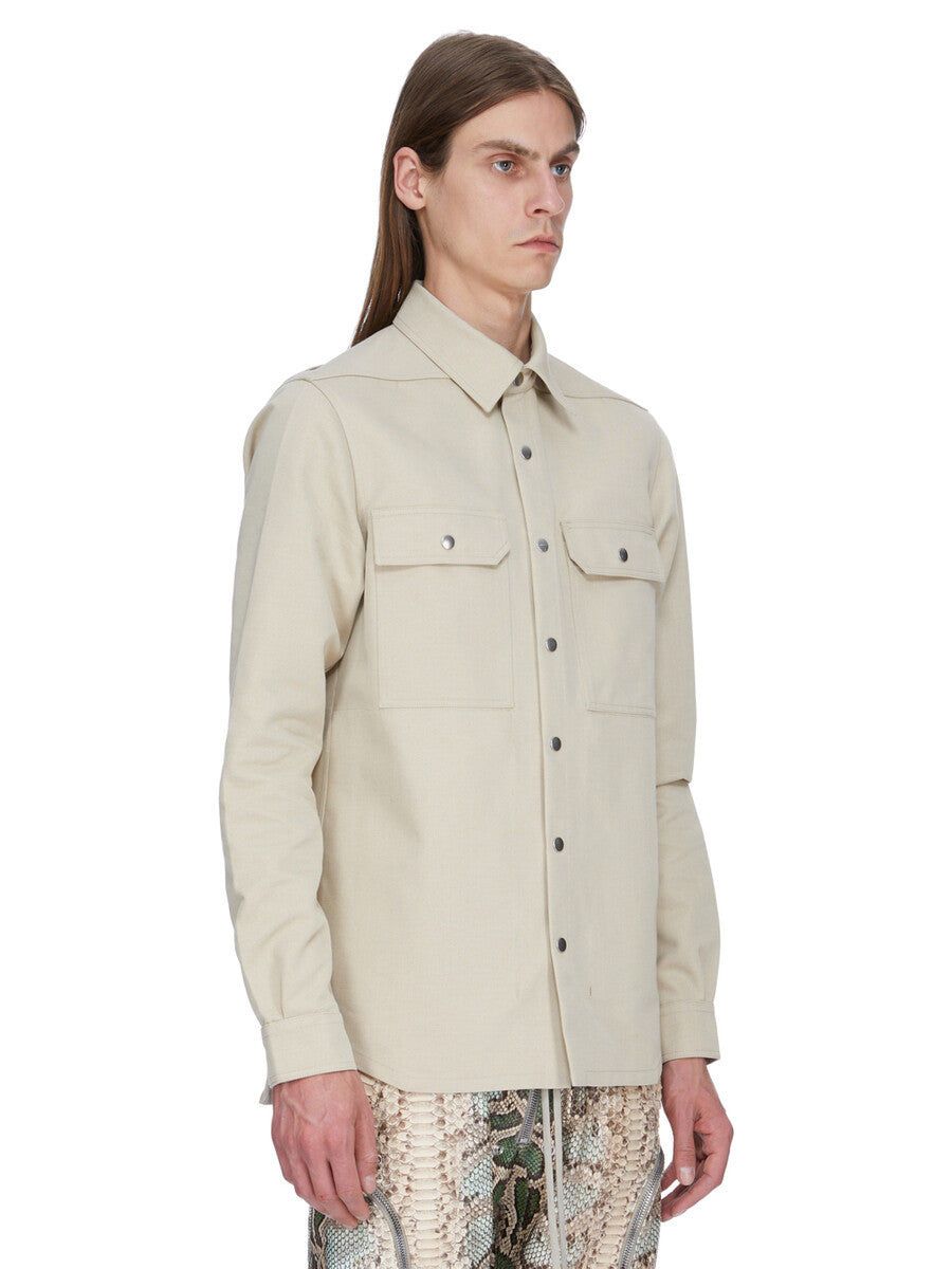 トップス F/W 19 Rick Owens CASHMERE OUTERSHIRT OUTERSHIRT| RICK OWENS