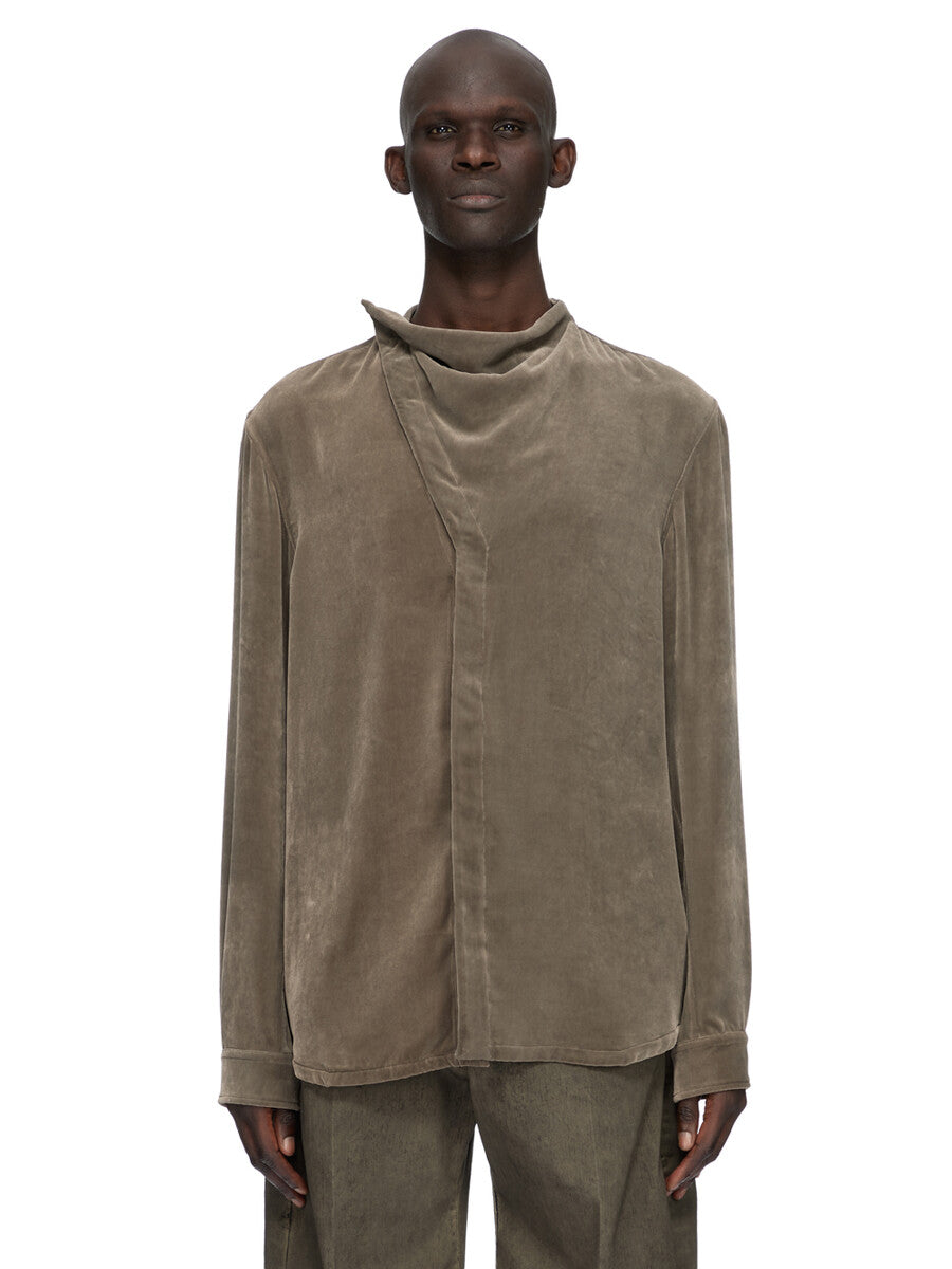 トップス rick owens OFFICER SHIRT 20ss 46 ISLAND SHIRT| RICK OWENS
