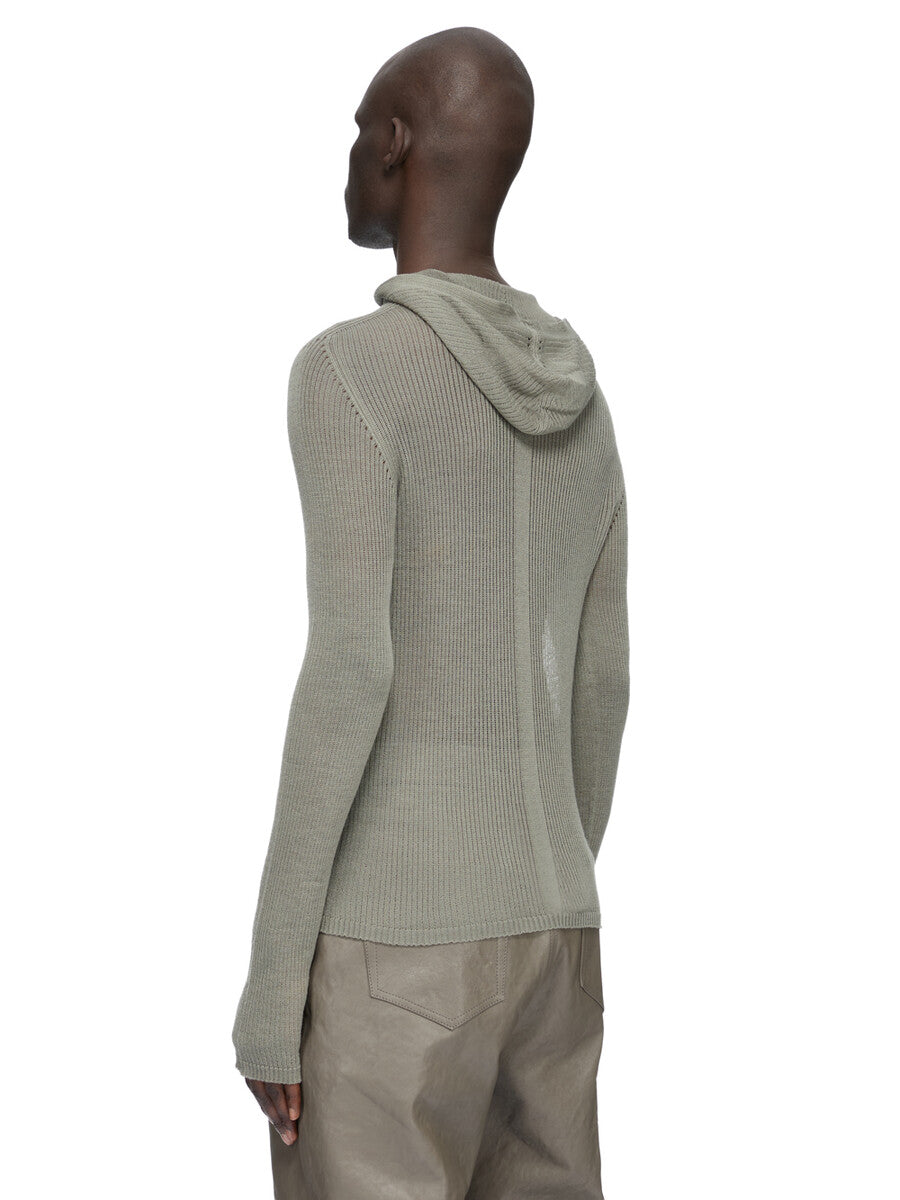 SHEER HOODED LS T| RICK OWENS