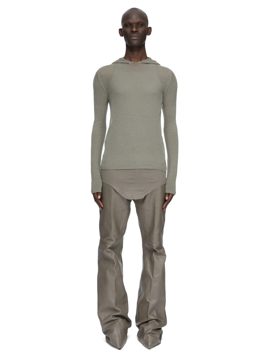SHEER HOODED LS T| RICK OWENS