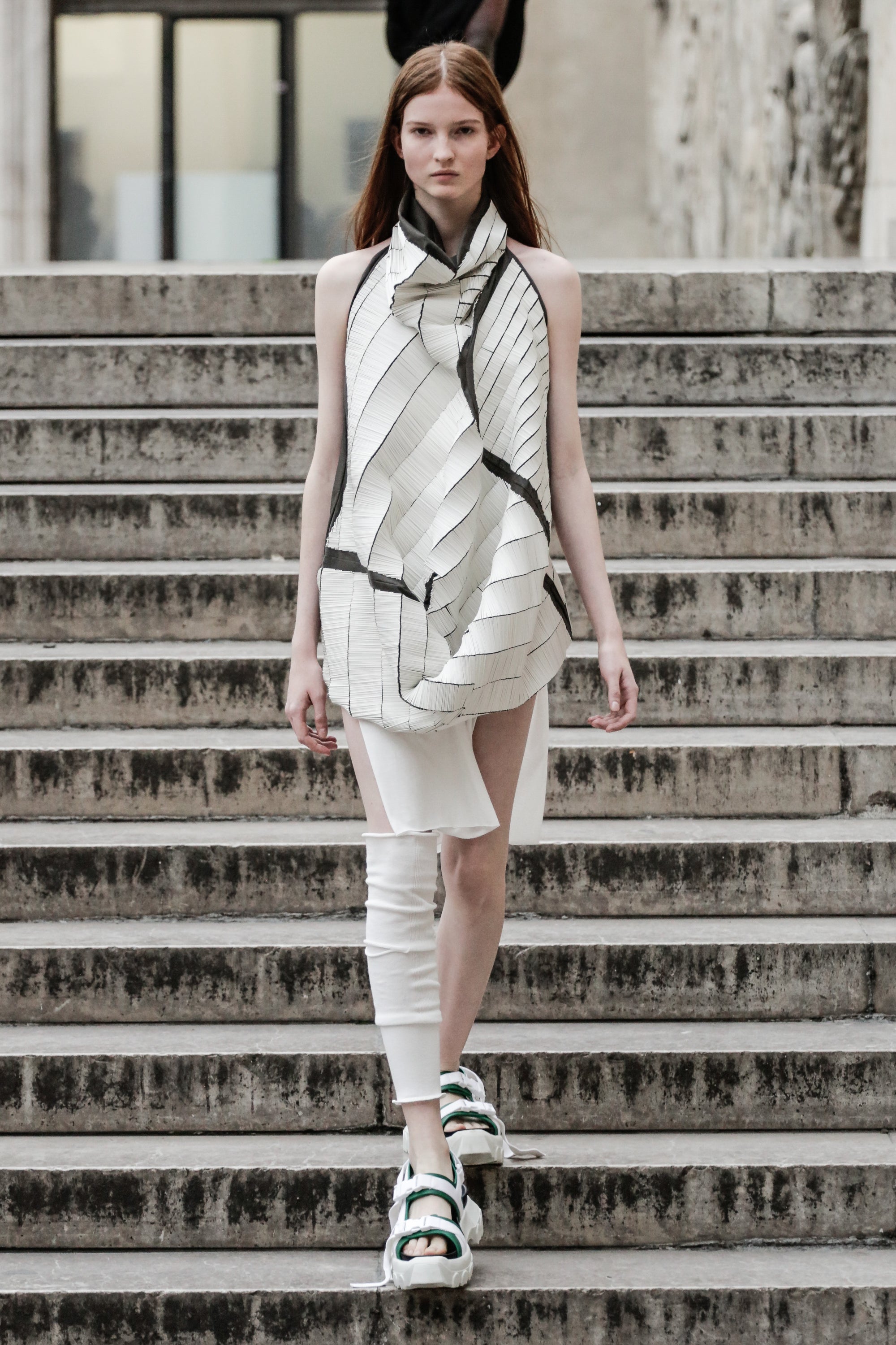 Rick Owens / リックオウエンス | スクエアネック オーバー ブラウス | 40 | ホワイト | レディース Rick Owens DRKSHDW White Zip Hoodie Rick Owens Drkshdw