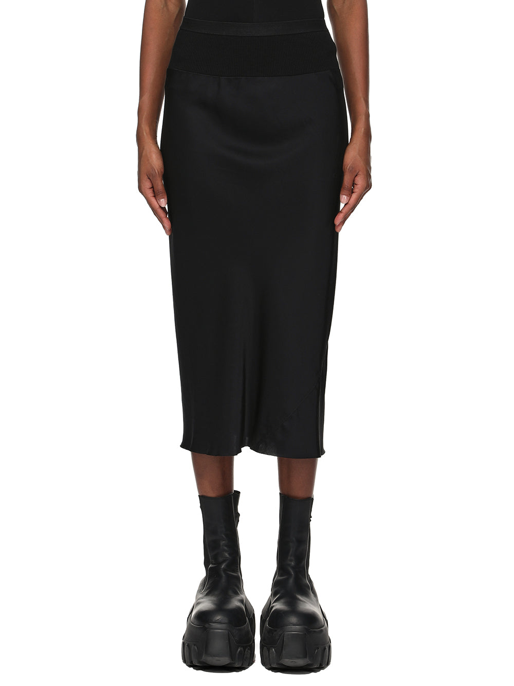 RP02F5332_SCH_09 | KNEE BIAS SKIRT