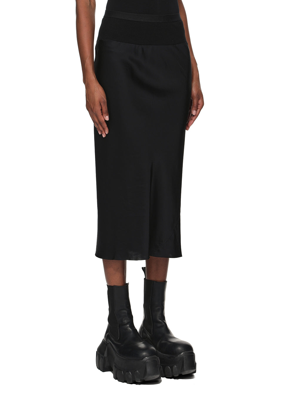 RP02F5332_SCH_09 | KNEE BIAS SKIRT