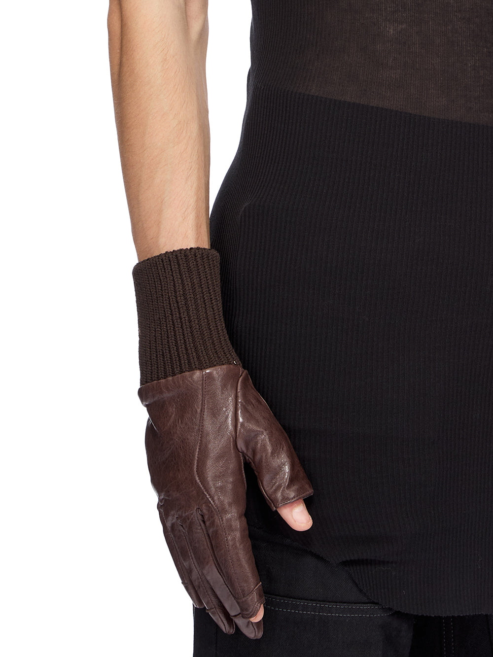 RU02F4458_LBE_84 | RIB CUFF GLOVES