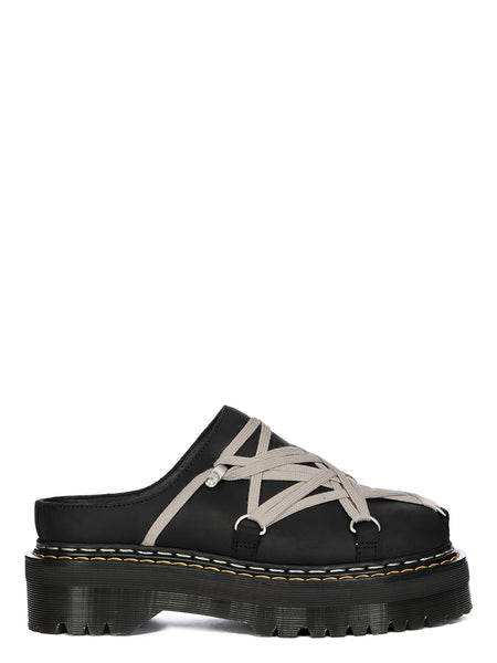 Rick Owens× Dr.Martens Megalace Quad 38 QUAD SOLE MEGALACE® MULE| RICK OWENS