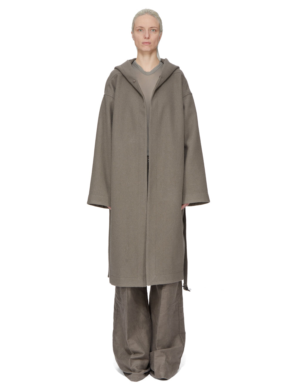 CROPPED HOODED RIB LS T| RICK OWENS